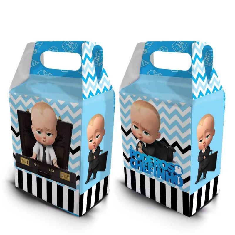 Caixa Maletinha Personalizada Poderoso Chefinho / Lembrancinhas / Festas