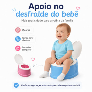 Troninho Infantil Penico para Bebê | Pinico Desfralde Menino e Menina