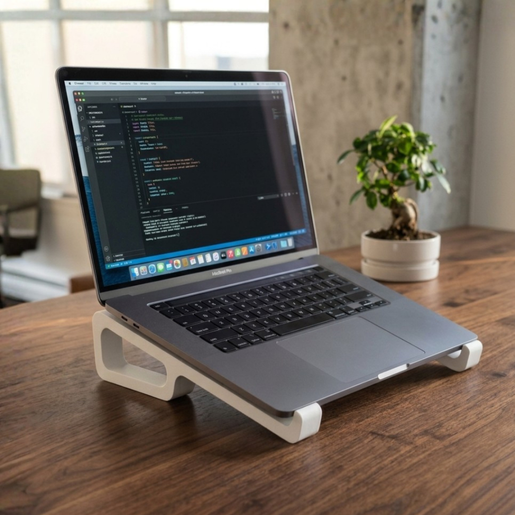 Suporte para Notebook Computador Ergonômico Slim Portátil até 15,6 Polegadas Home Office Escritório