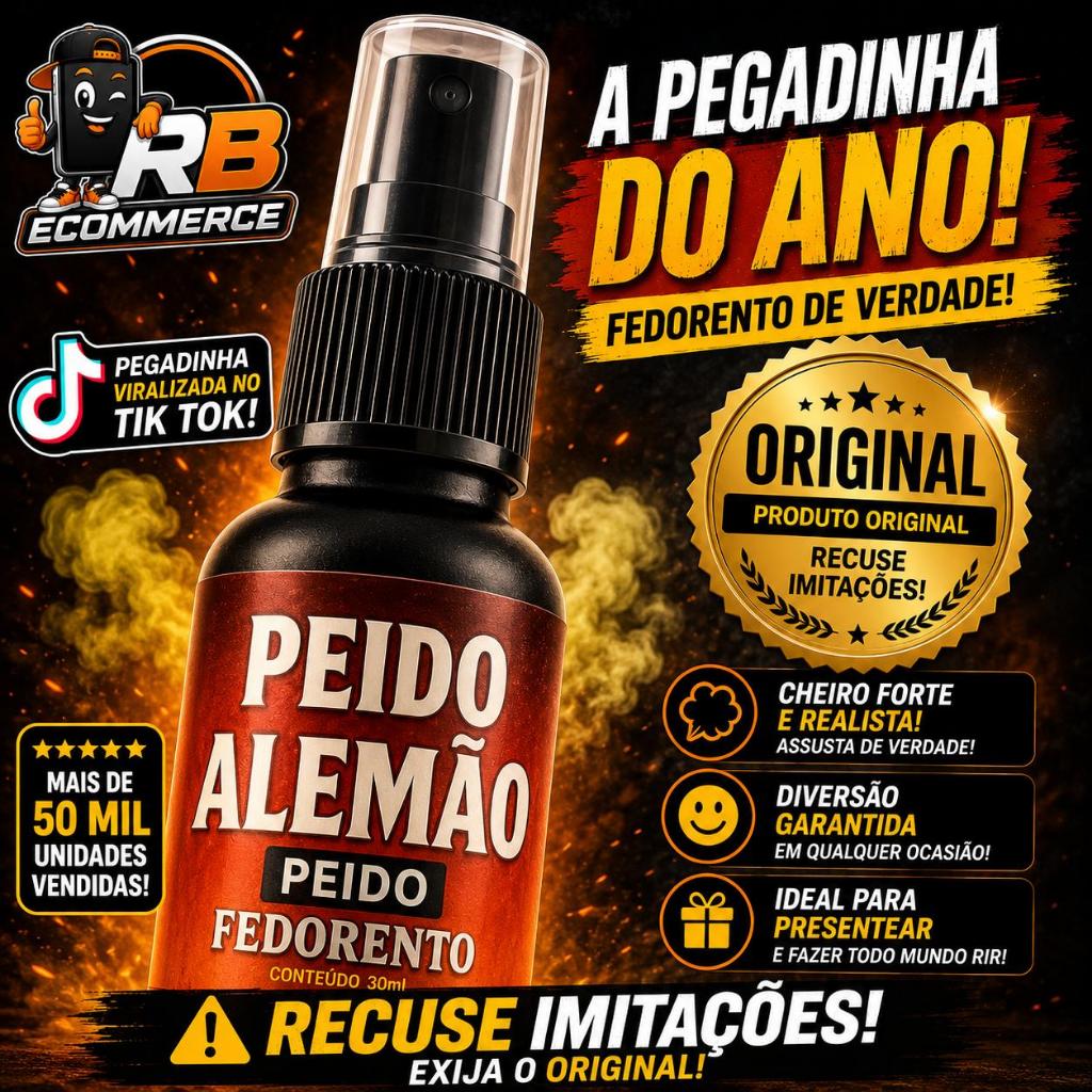 Peido Alemão Peido Pronto Pum Pegadinha Super Forte Zoeira Pegadinha 30ml