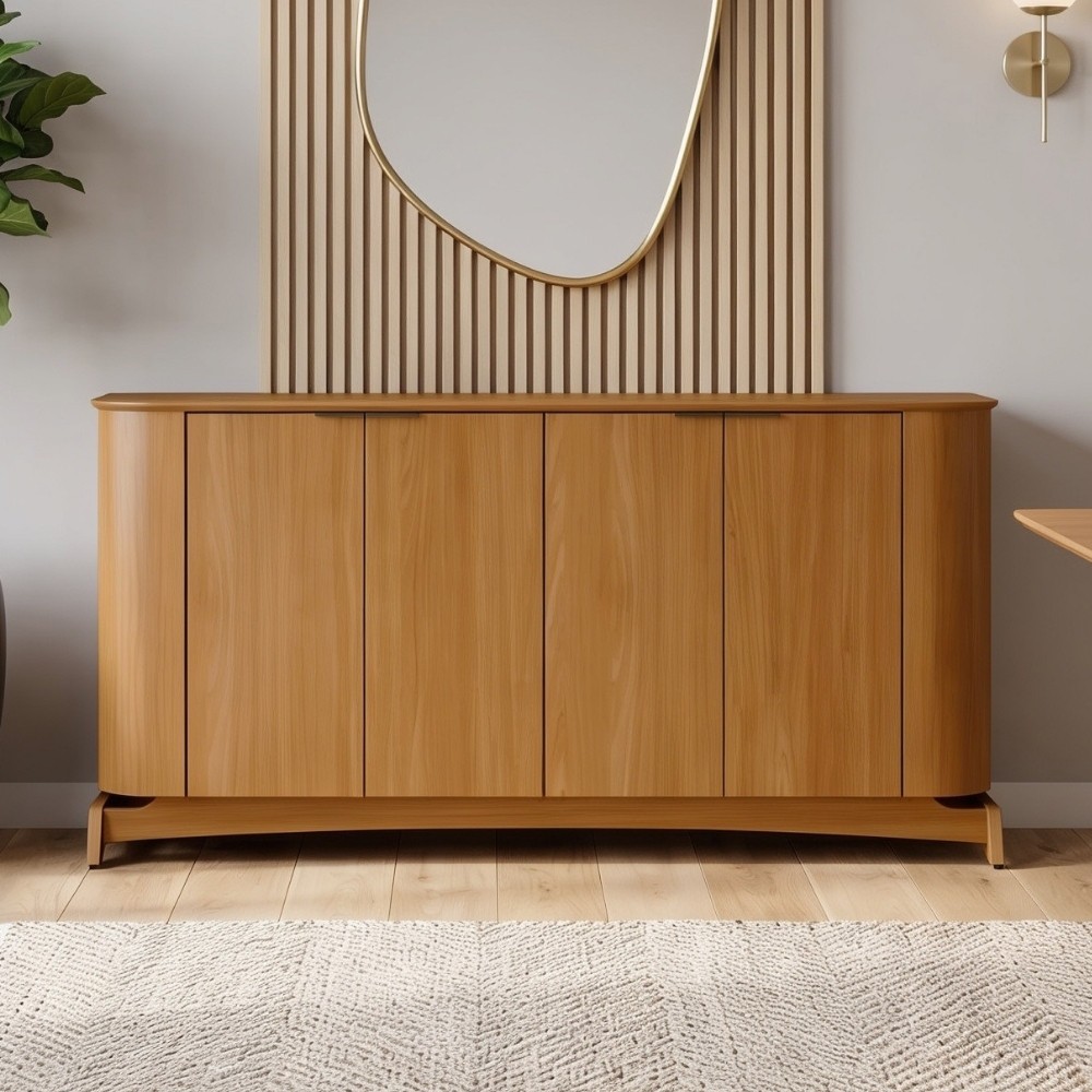 Aparador Buffet Para Sala de Jantar 160cm Verbena N01 Ypê - Lyam Decor