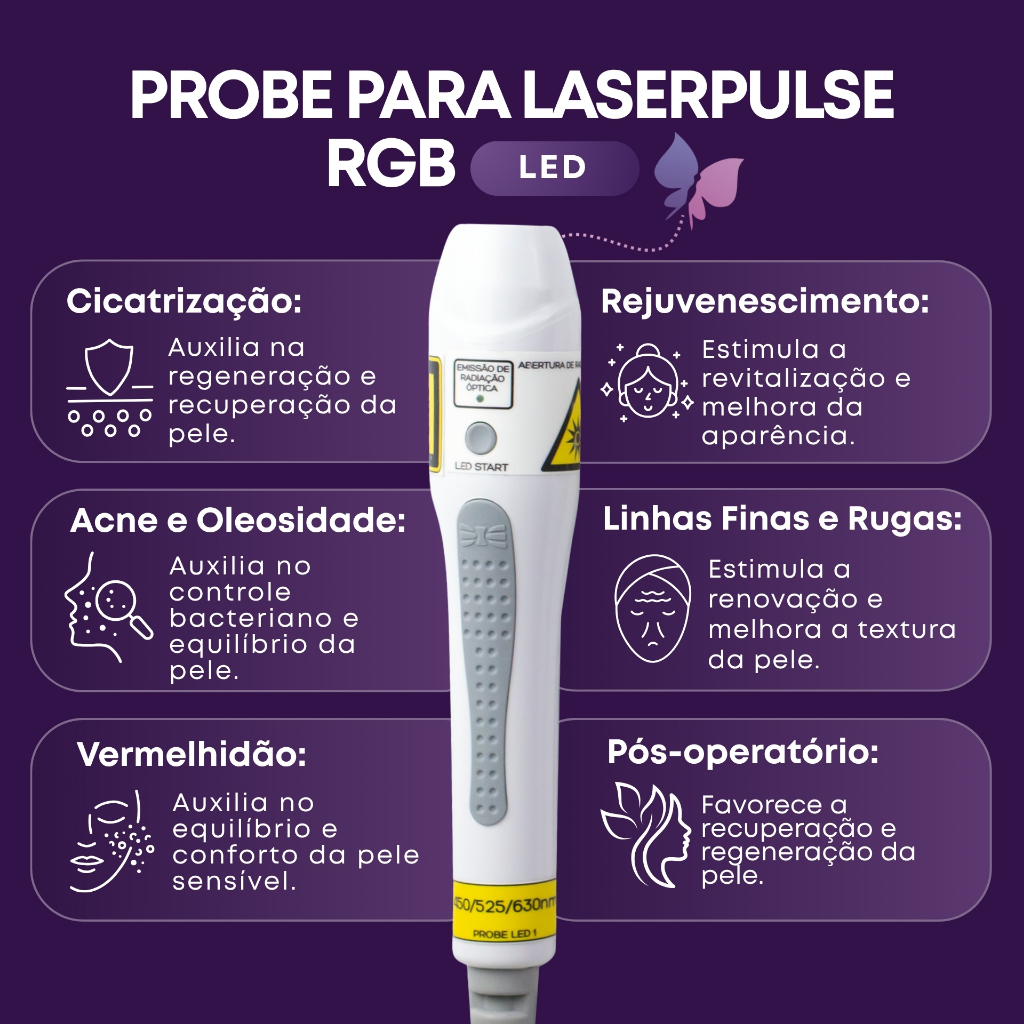 Aplicador Probe P1 LED RGB Ibramed Para Laserpulse Fotobiomodulação Estética Reabilitação · foto 2