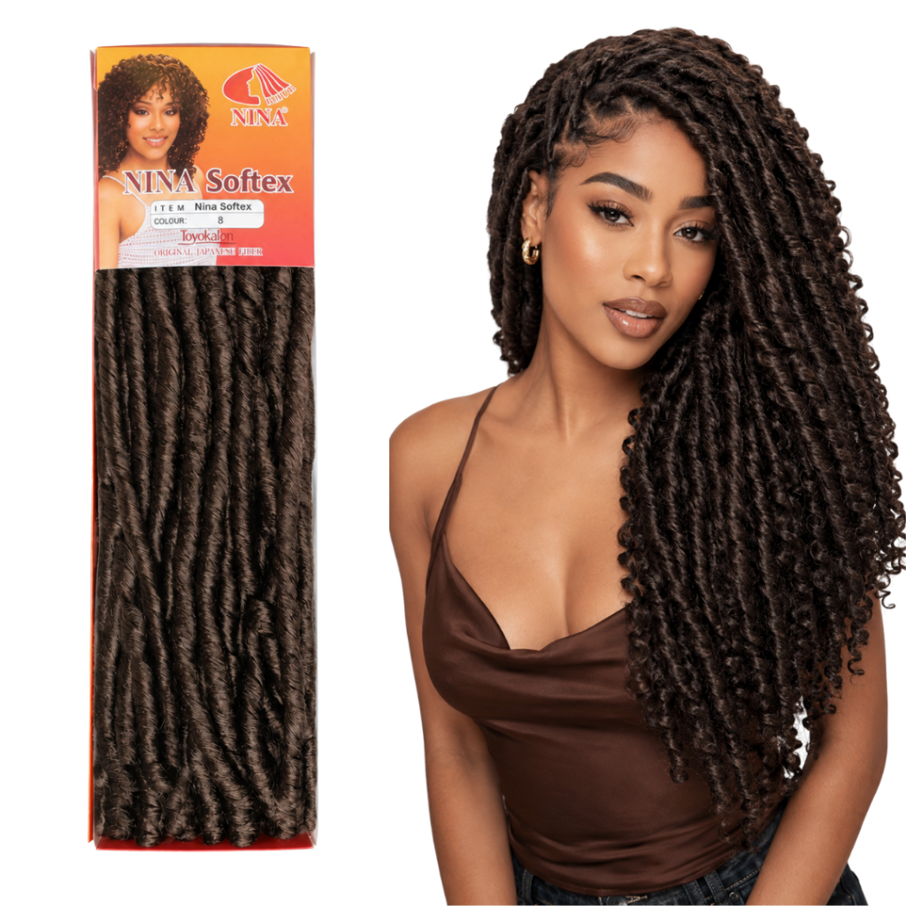 Kit 2 Fibra Nina Softex 72g Super Softex Para Tranças Afro