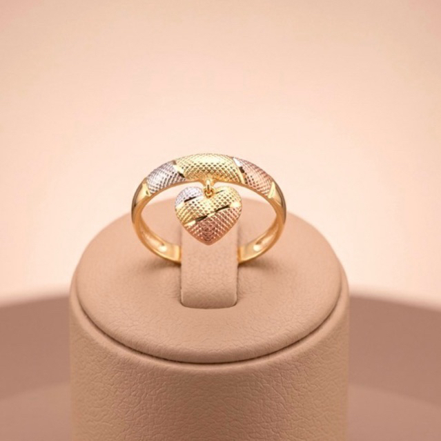 ANEL TRÊS CORES BANHO OURO 18k