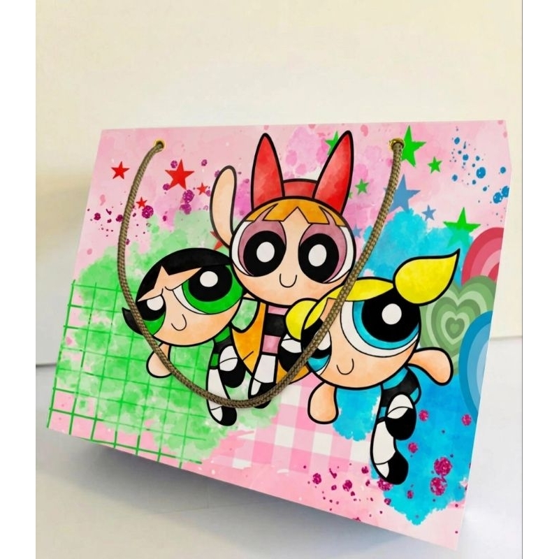 Sacolinha Personalizada MENINAS SUPER PODEROSAS/Lembrancinha/Aniversário/PEGUE E MONTE