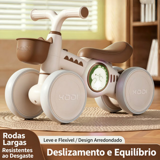 Carro de Equilíbrio Infantil Sem Pedal 4 Rodas para Bebês de 1 a 3 Anos Scooter Novo para Iniciantes-P25