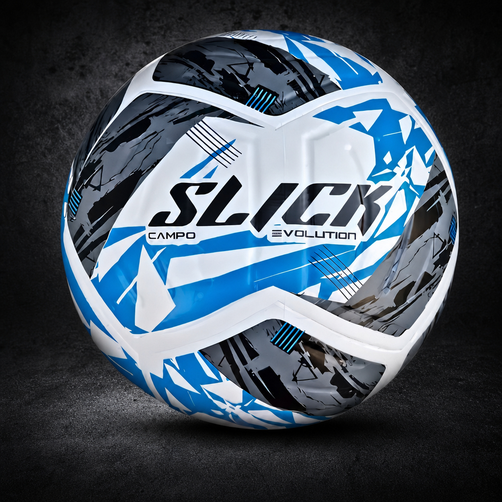 Bola de Futebol Campo Gramado Sintético Suiço Society Slick Evolution Oficial Premium