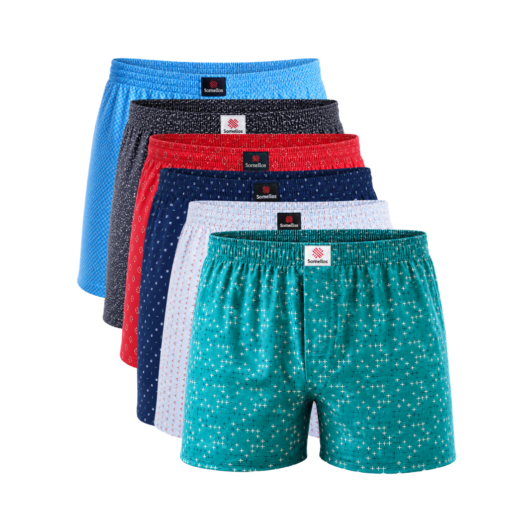 Kit 6 Cueca Samba Canção Masculina Microfibra Shorts de Dormir