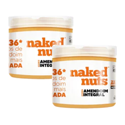 Kit 2 Pasta Amendoim Integral Naked Nuts 300g Sem Açúcar