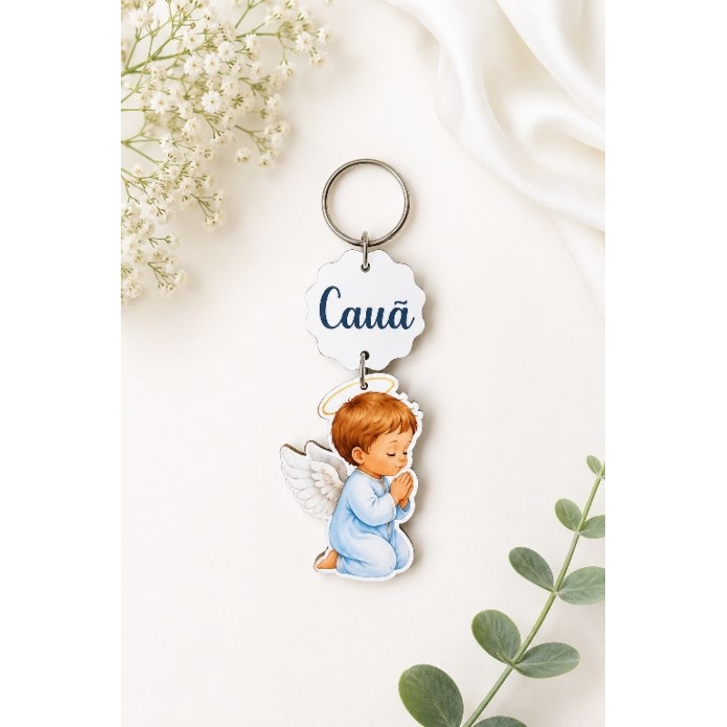 kit 10 chaveiros personalizados em mdf para lembrancinhas de batizado primeira eucaristia e crisma