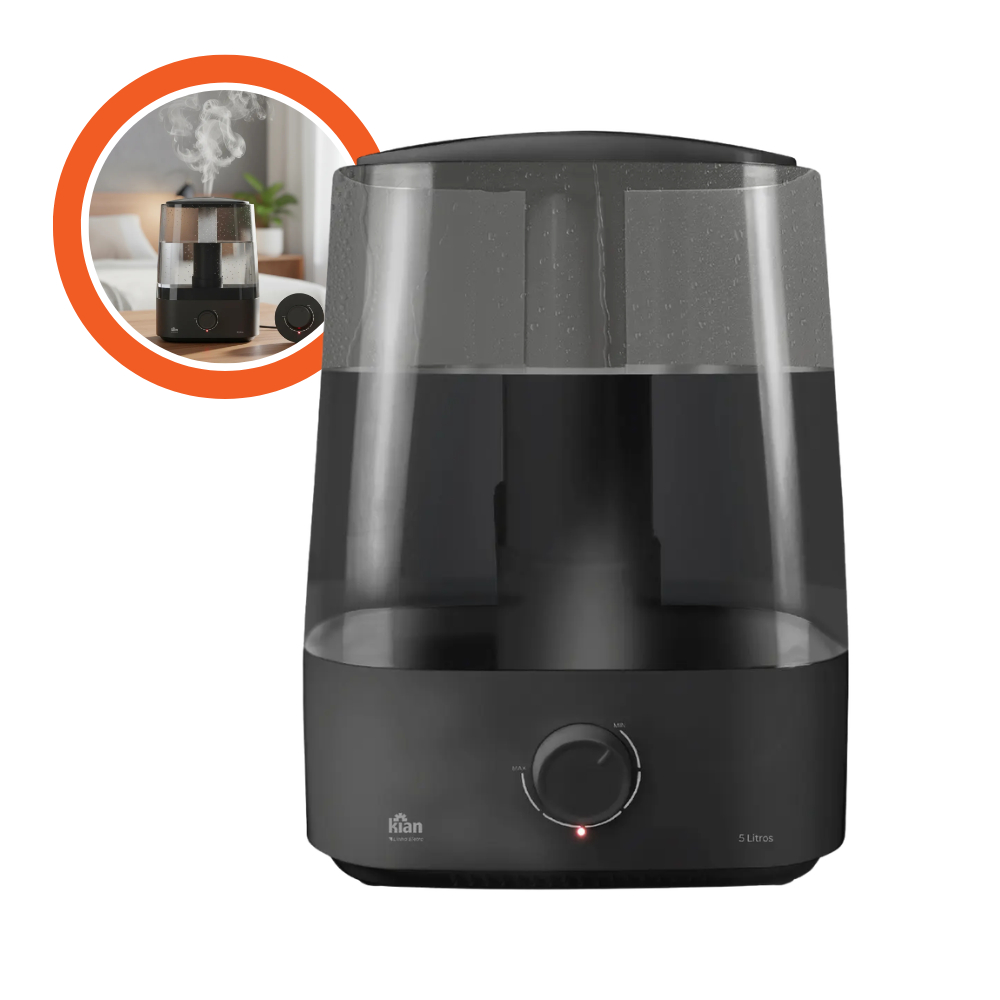 Umidificador de Ar Ultrassônico Kian 5L Bivolt Silencioso Grande Capacidade