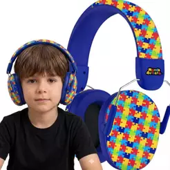 Abafador TEA PRO 34DB Autismo Fone Protetor de Som Ouvido Auricular Ruido Confortavel Tdah Autista