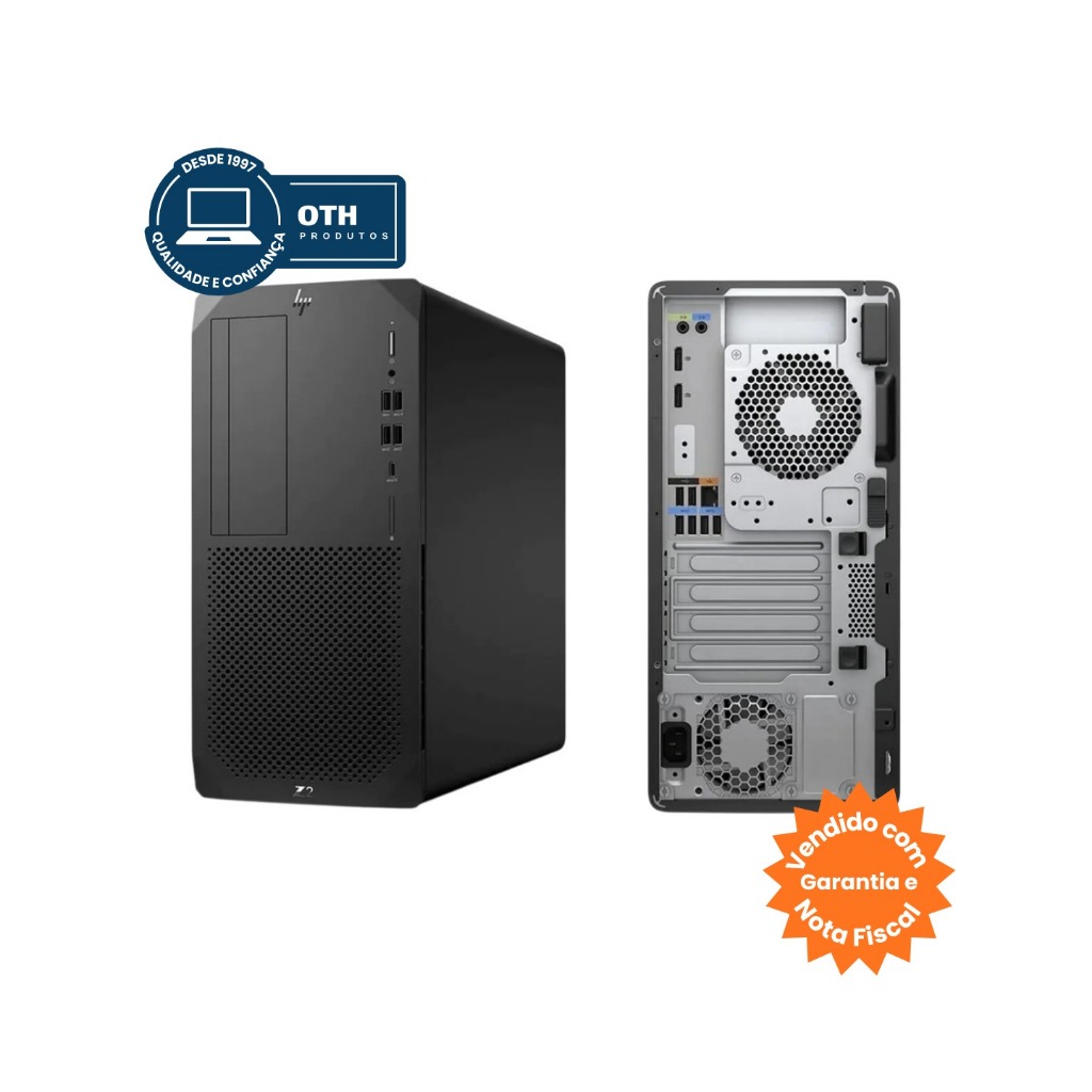 Workstation Tower HP Z2 G5 Intel Xeon W-1250P 4.1GHz 32GB HD-2TB + SSD-256GB + N