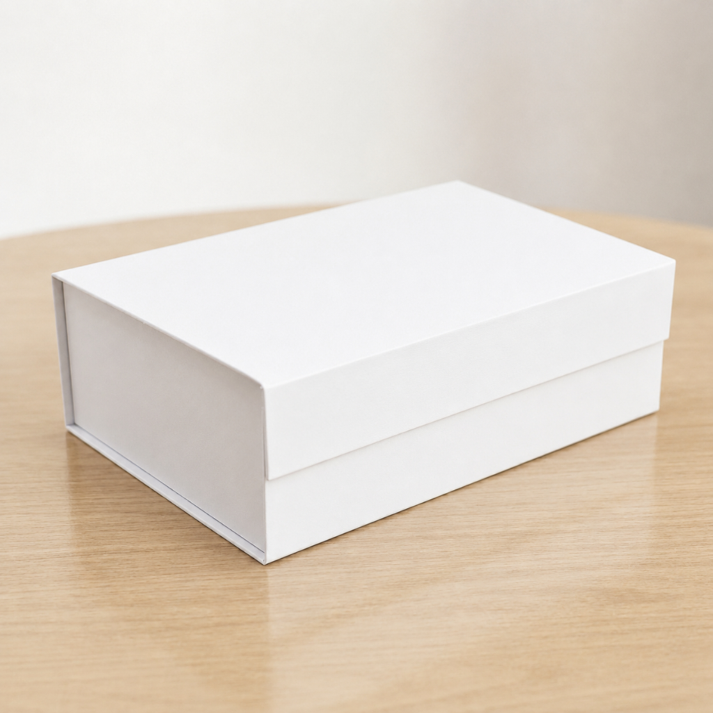 Kit 7 Caixas Retangular Branco Com Ímã Presente - Cromus