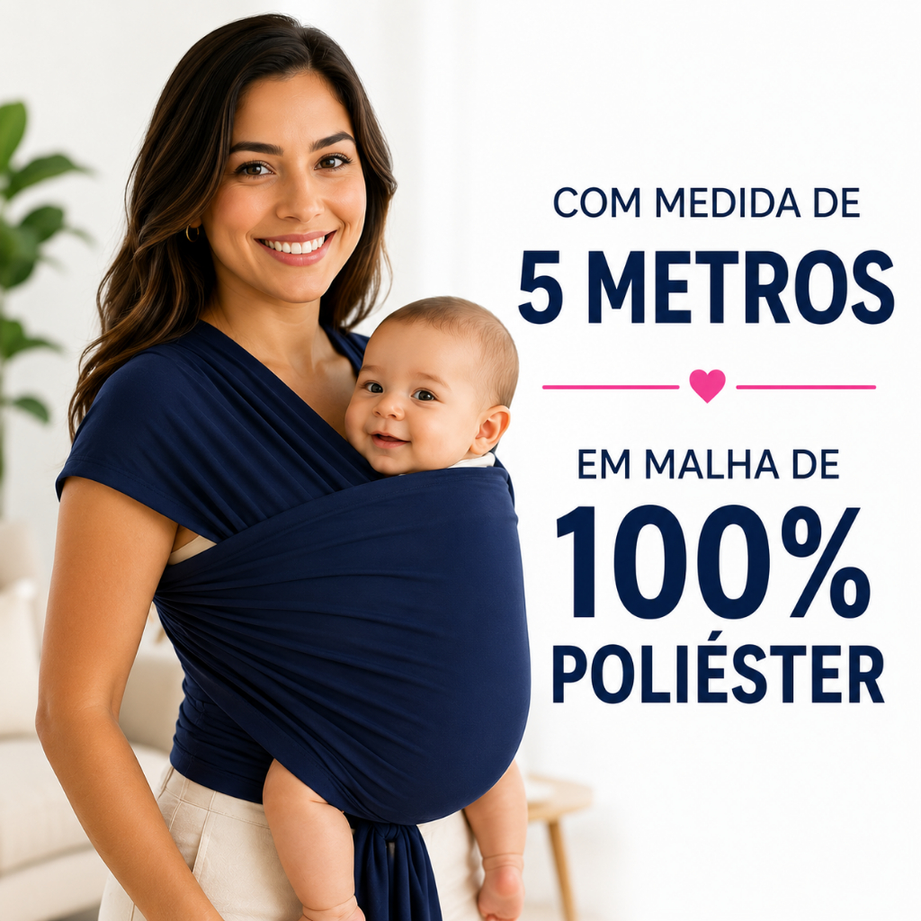 Sling Mamãe Canguru Malha Wrap Sling Carregador de Bebê na cor CINZA ,BEGE E PRETO