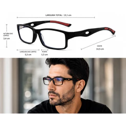 Armação Sem GRau Masculina Super Esportiva Linha de Marca de Surf Skate