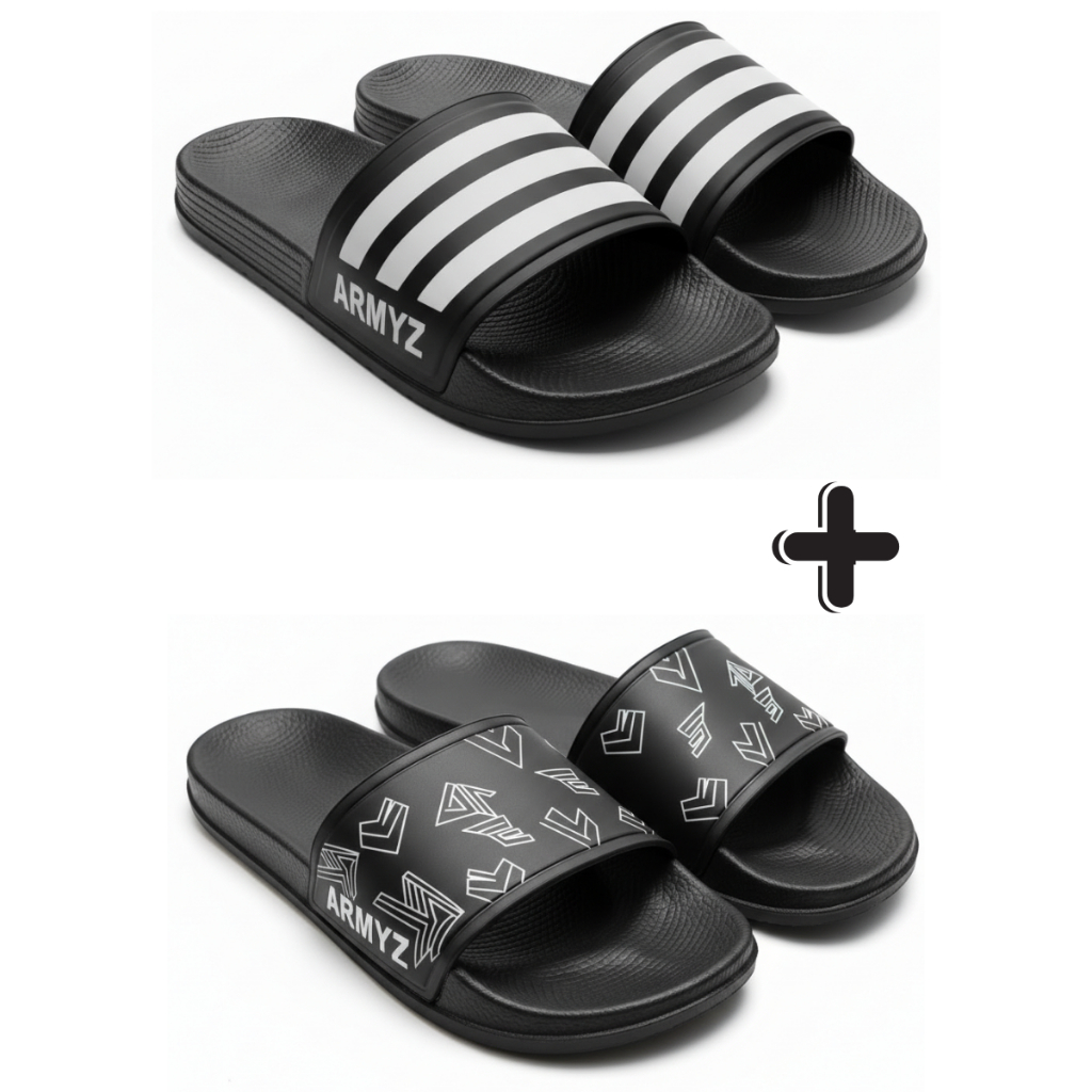 Kit 2 Pares Chinelo Slide Feminino Masculino Macio 34 ao 43
