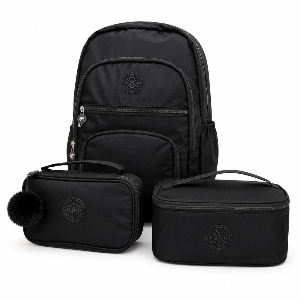 Mochila Bolsa Feminina Impermeável Grande Resistente Notebook Escolar Faculdade Viagem Moderna