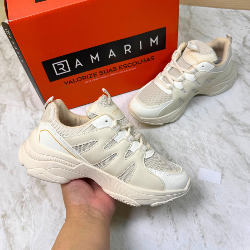 Tênis Sapato Feminino Ramarim Plataforma Casual Confortável Estilo Moda