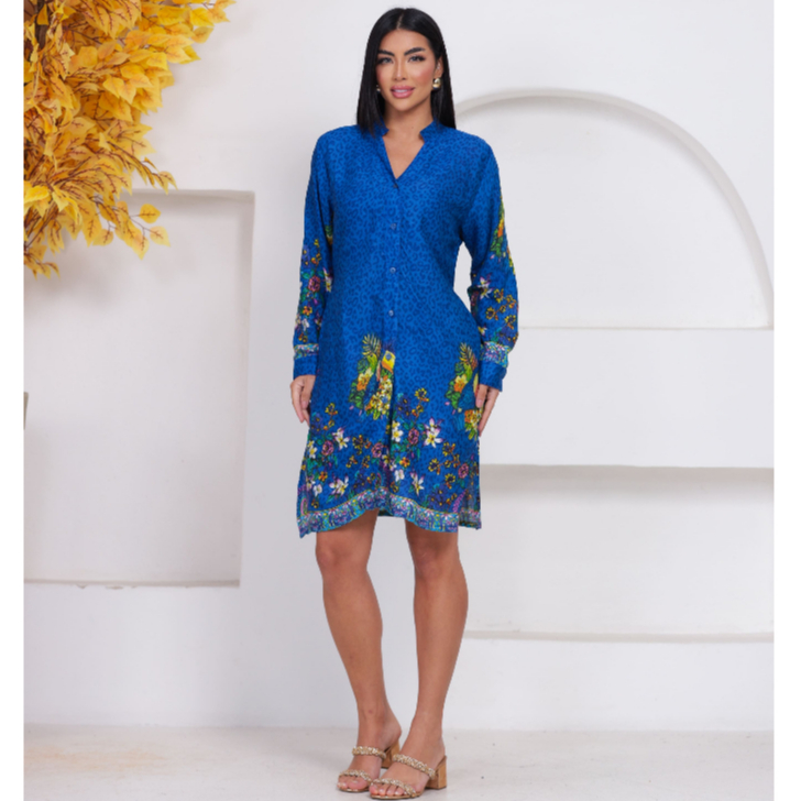 Chemise indiana Estampada saída de praia