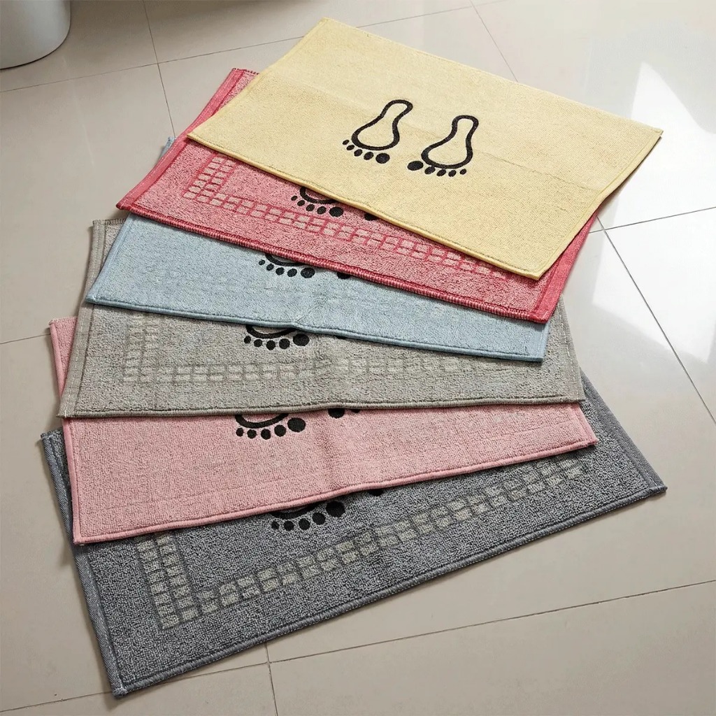 Kit 03 Tapete De Banheiro 50x70cm Pezinho Piso Luxo Atoalhado 100% Algodão Premium