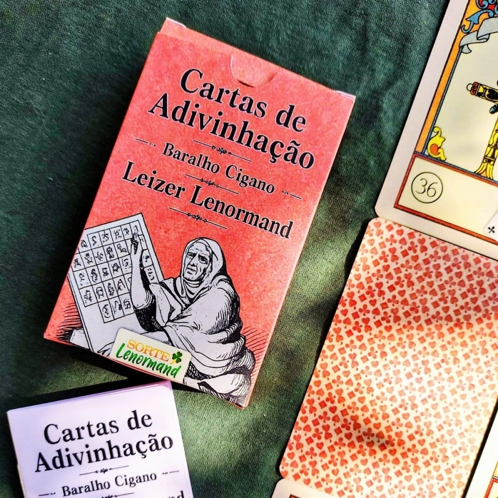 Leizer Lenormand - Reprodução de Baralho Cigano Antigo - Petit Lenormand Tradicional