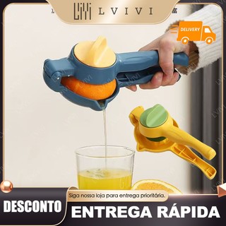 Espremedor de Fruta Manual Giratório Com Rotação Para Suco Laranja Limão Uso Fácil