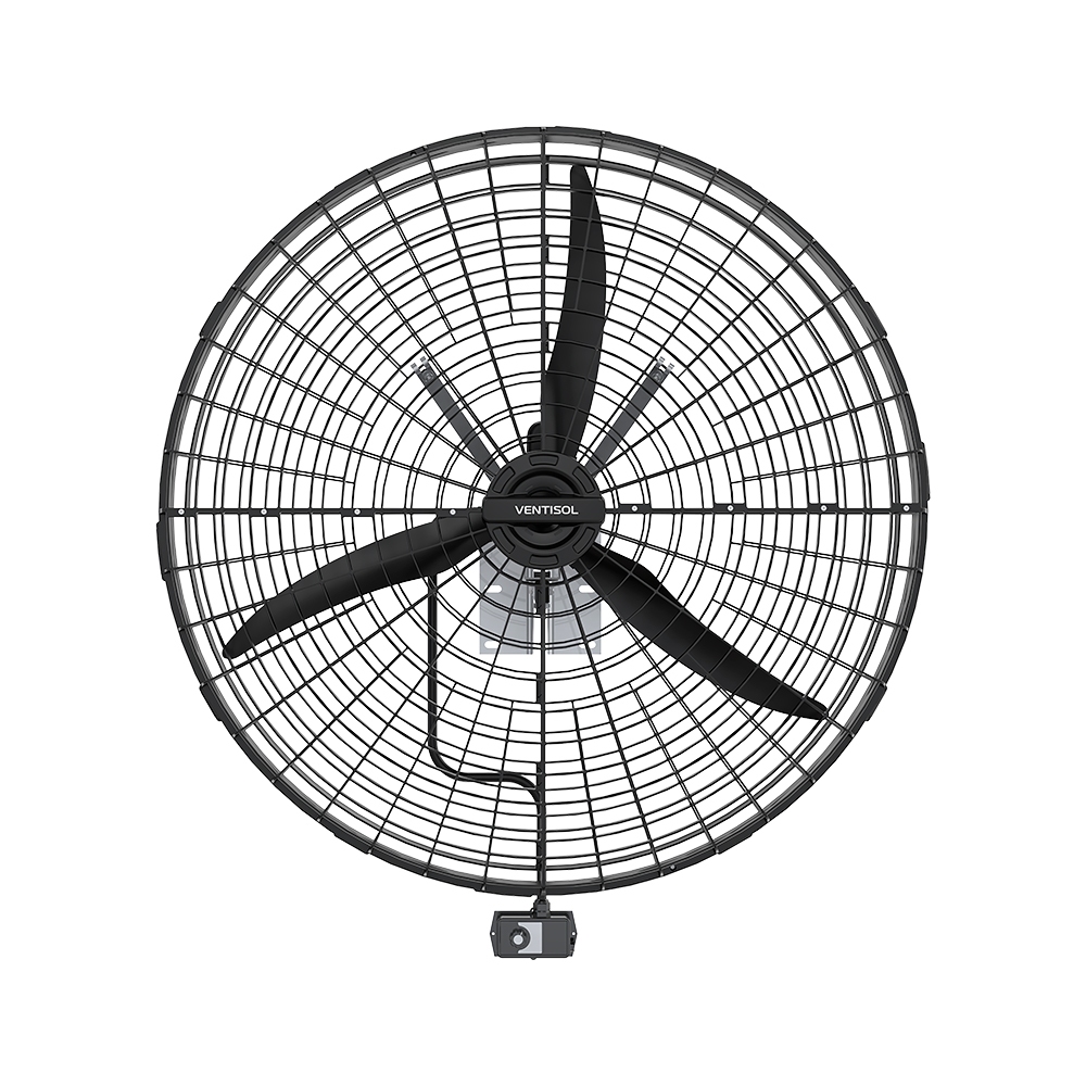 VENTILADOR VENTISOL DE PAREDE 1 METRO VP1M2 3 PÁS PRETO 3V 1/2CV - 220V
