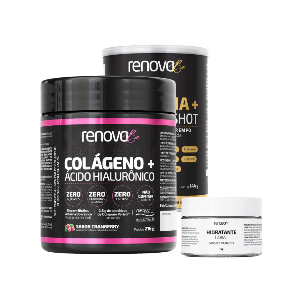 Colágeno Verisol e Creatina Monohidratada Renova Be