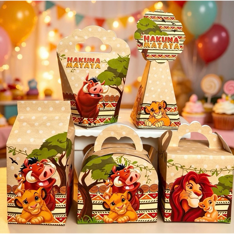 Kit Caixinhas REI LEÃO - PRONTA ENTREGA kit festa lembrancinhas aniversario decoração personalizados