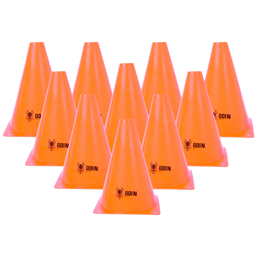 Kit 10 cones 19cm Laranja