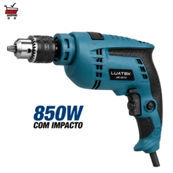 Furadeira Eletrica de Impacto Profissional 850W Mandril 13mm 1/2 Pol 110V 220V