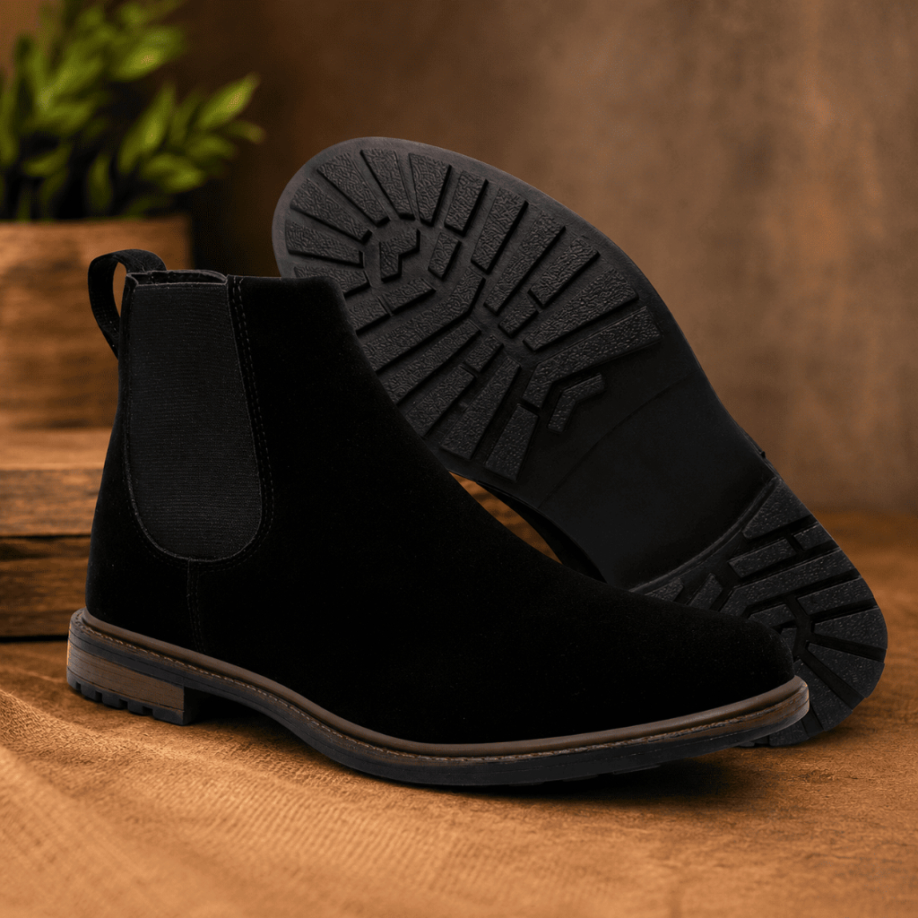 Bota Masculina Couro Chelsea Botina Cowboy Rodeio Estilo Country Fazendeiro Em Couro Confortável