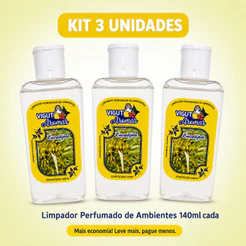 Kit 3 Limpadores Perfumados Vigut Aromas 140ml 9 Fragrâncias para Ambientes à Escolha