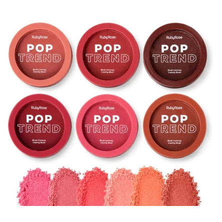 LANÇAMENTO Blush Cremoso Pop Trend Ruby Rose Creamy Blush Pele Radiante Vico Natural