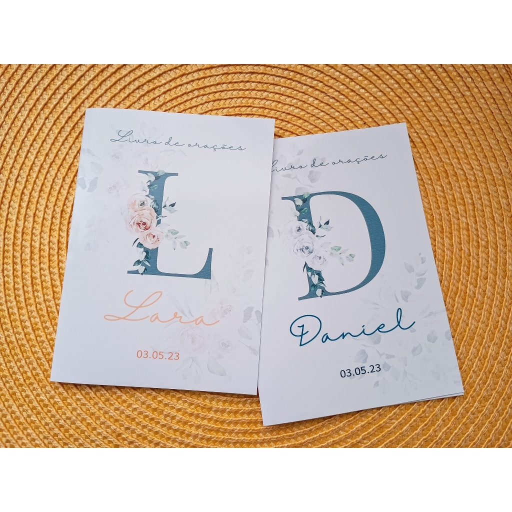 Livrinho de Orações Personalizado Infantil Lembrancinha Batizado, Comunhão, Eucaristia com Nome