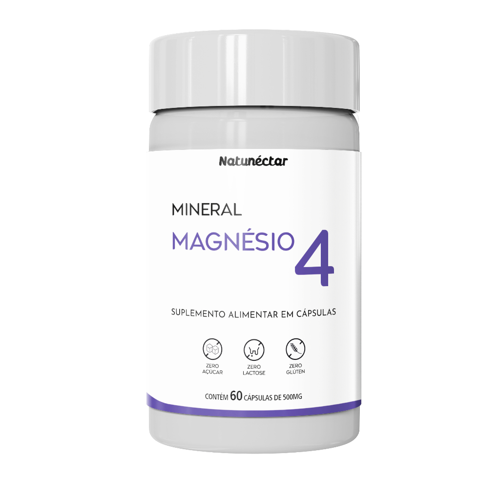 Suplemento Magnesio 4x1 - 4 Tipos de Magnésio em Um Suplemento