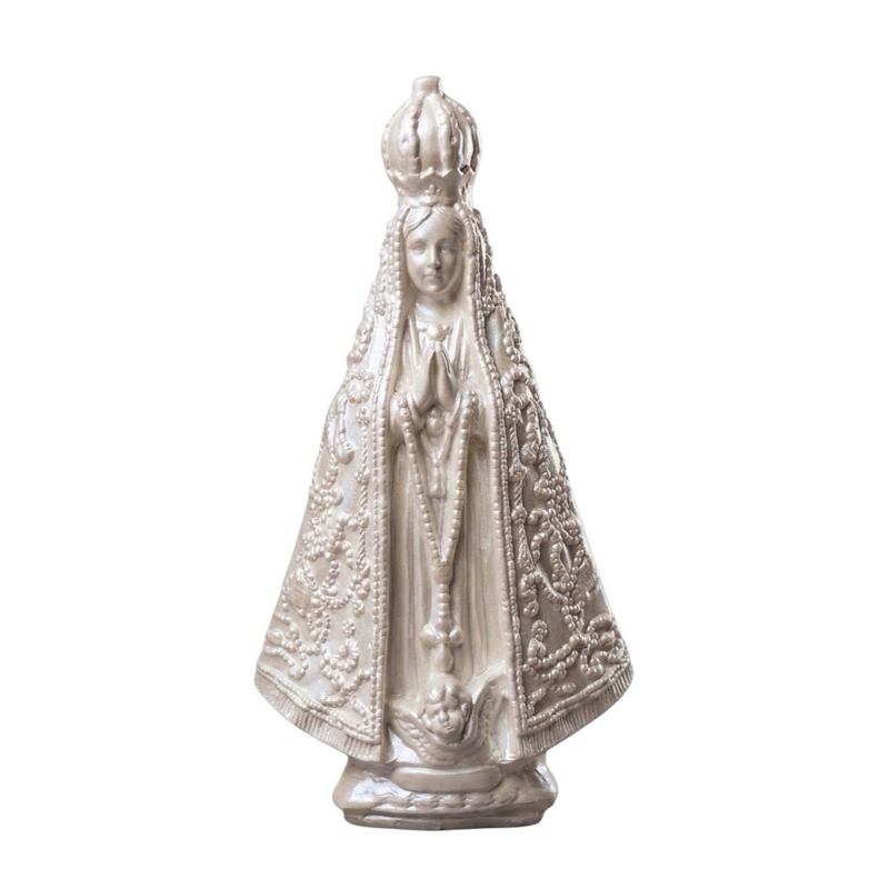 Kit 10 Imagens Nossa Senhora Aparecida Perolada - Lembrancinha Batizado Casamento Lembrancinha