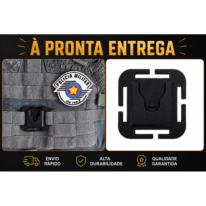Suporte COP câmera coporal PMESP Motorola V500 BODY CAM