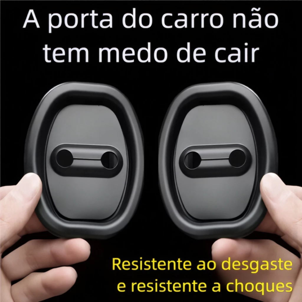 Kit Protetor de Porta do Carro 4 Peças - Amortecedor Borracha Anti Colisão — imagem 1