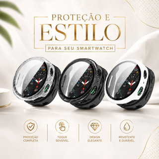 Capa Case Com Película Para Samsung Galaxy Watch 9 8 44mm e 40mm