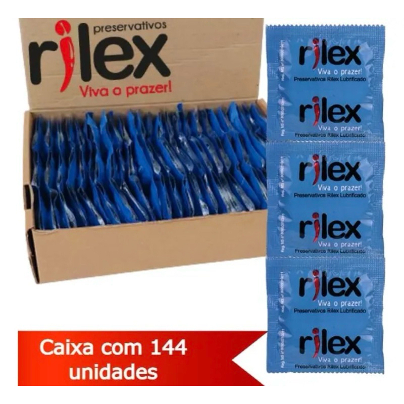 Caixa de Preservativo Rilex 144 unidades - Tradicional