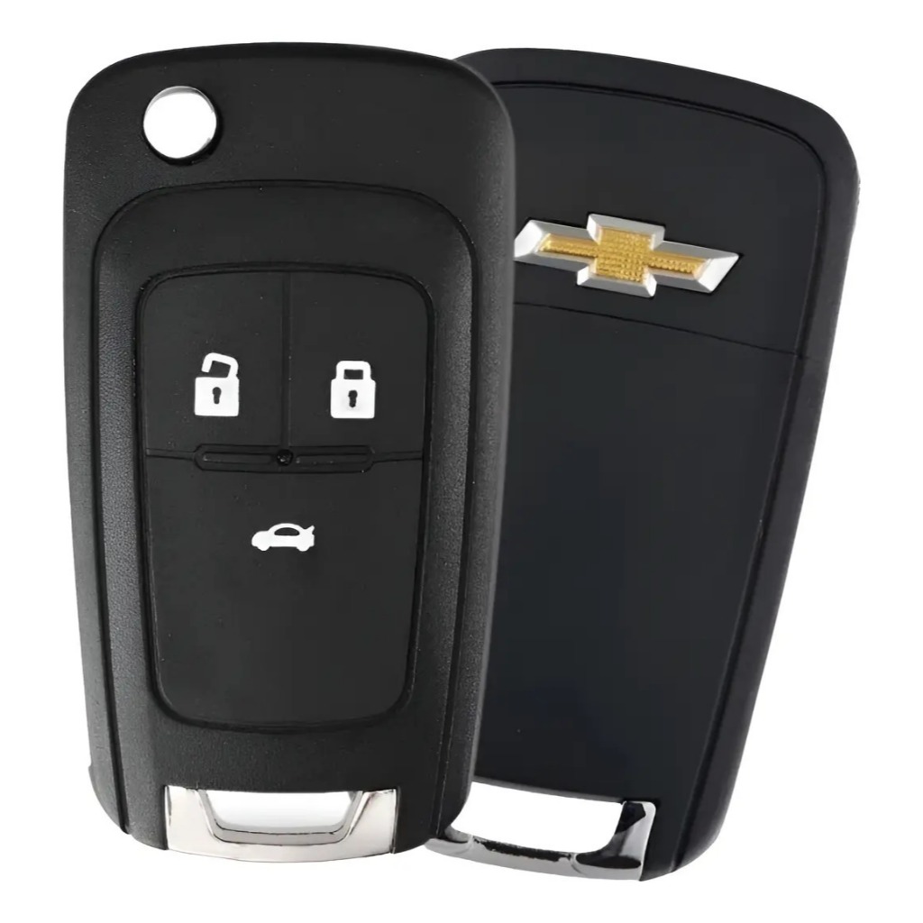 Chave Canivete Chevrolet 2012 2013 2014 2015 2016 2017 2018 Gm Cruze Cobalt Sonic Prisma Onix 3 Botões