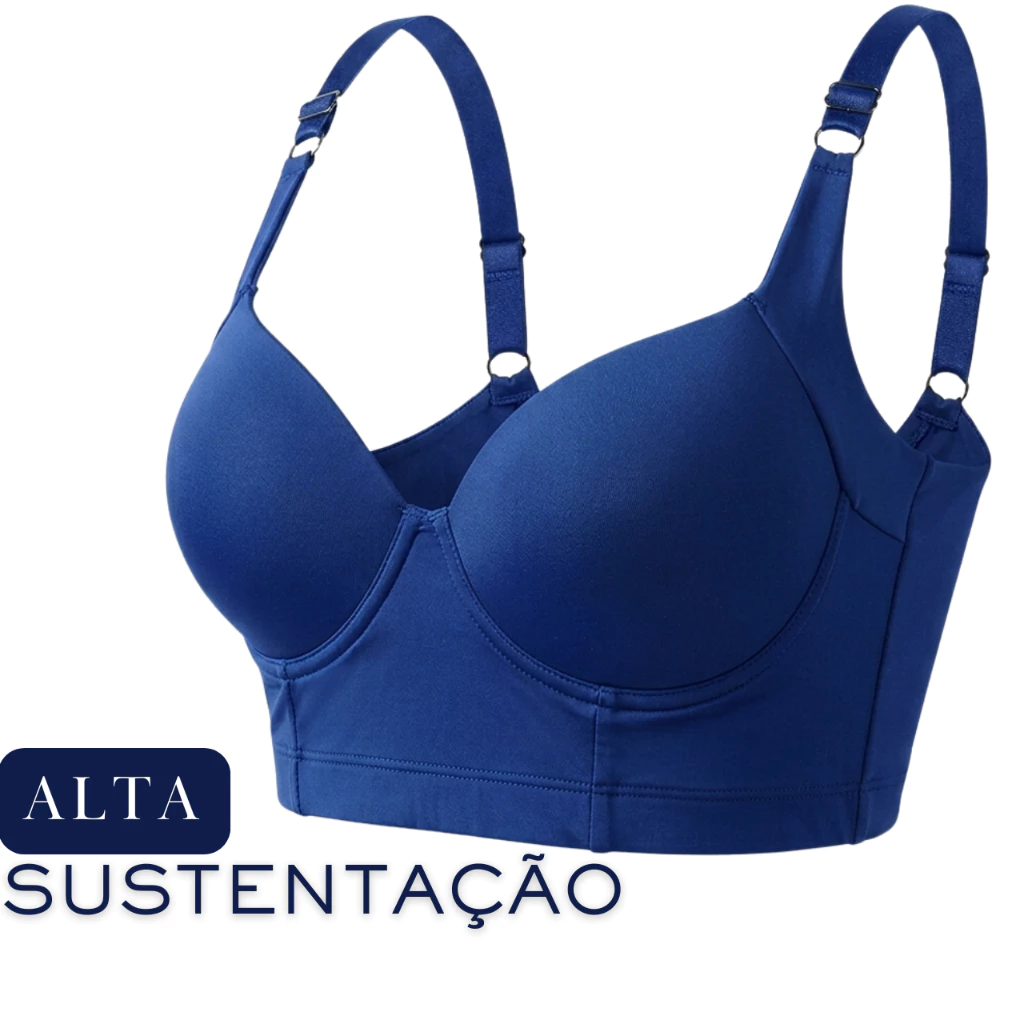Sutiã Modelador Alta Sustentação Reforçado Sutian Feminino Com Bojo Esconde Gordurinha Sutiao Sutien