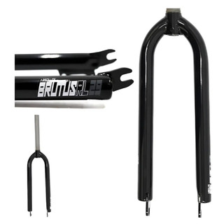 Garfo Suspensão Modelo Rígido Aro 29 Rl Absolute Brutus em Aço Freio A Disco MTB Freeride Grau Wheeling Freestyle Preto