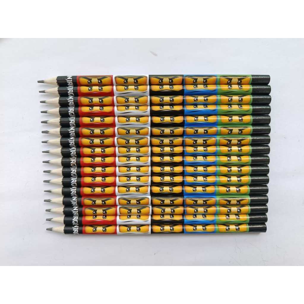 Kit Lápis Personalizado NINJAGO Lembrancinha Festa 20 30 50 100 Unidades