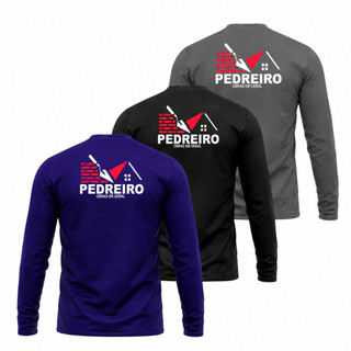 Kit 3 Camisetas Para Pedreiro Trabalho Uniforme Profissional