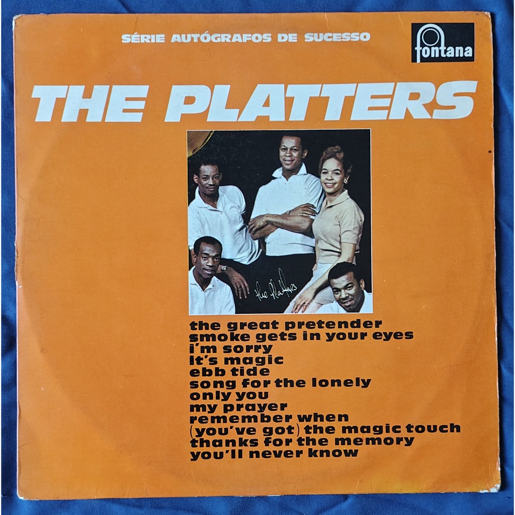 LP The Platters - Série Autógrafos de Sucesso 1973 - Only You, Smoke Gets In Your Eyes - Disco de Vinil Original