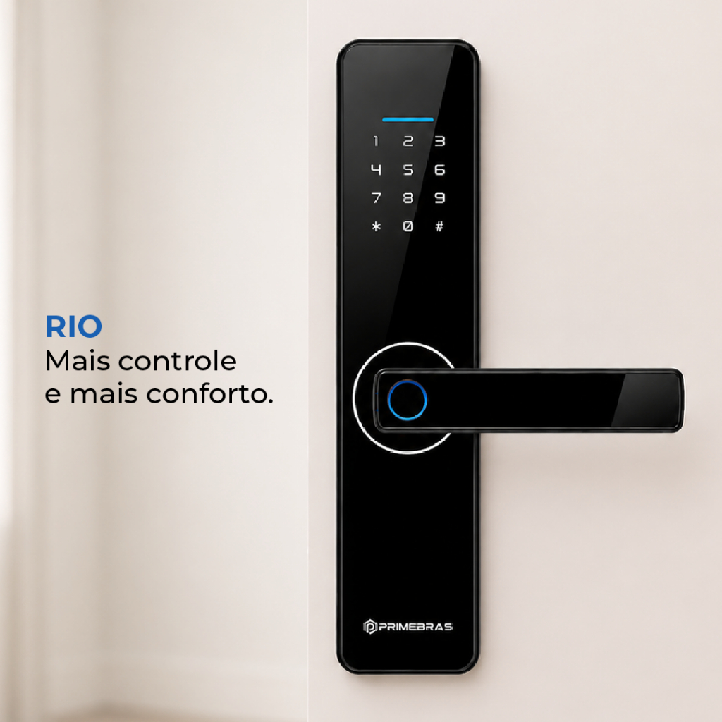 Fechadura Digital Wi-Fi Primebras Rio P6002