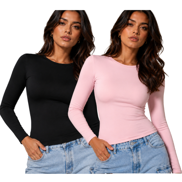 Kit duas blusas femininas todos os tamanhos